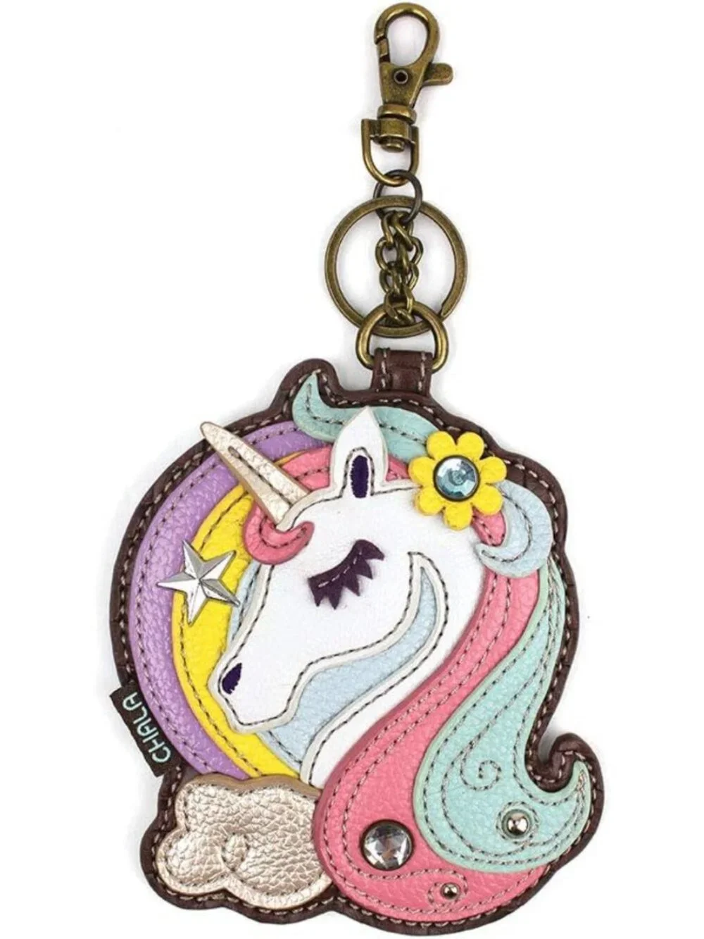 Charming Unicorn Key Fob & Coin Purse Accessory - Cute & Functional Design